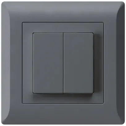 Pulsante INC kallysto.line 2×A-R/1P antracite 