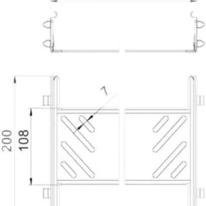 Kit de raccordement longit.Magic Bettermann KTSMV 60×100mm galv.en cont. 