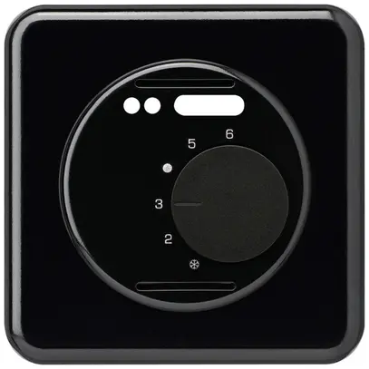 UP-Frontset basico schwarz für RaumthermostatFussbodenheiz. 