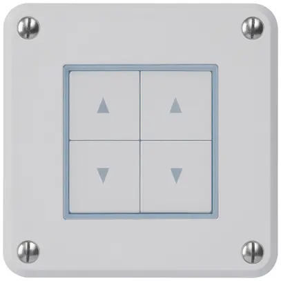 Interruttore per tapparelle INC robusto IP55 grigio con 4 tasti di comando 