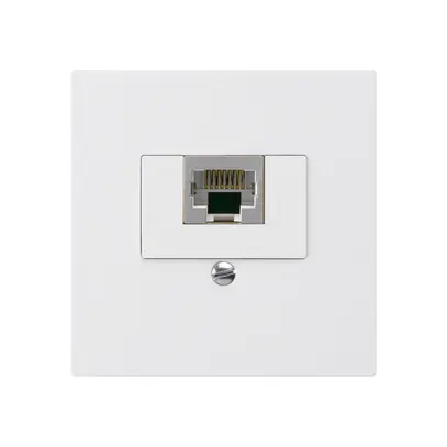 Inserto per presa di raccordo kallysto 1×RJ45s bianco 