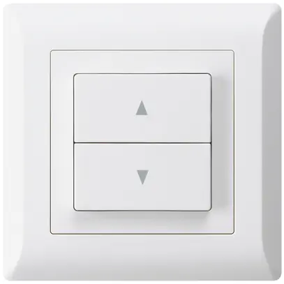 Pulsante per tapparelle INC kallysto.line con 2 tasti di comando bianco 