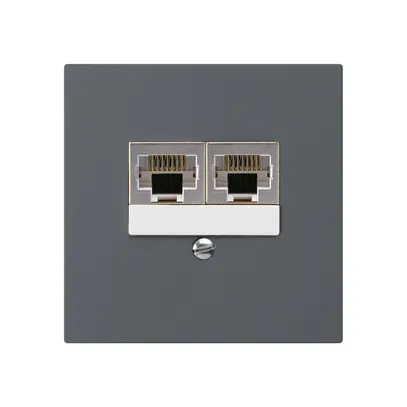 Boîte ENC kallysto 2×RJ45s séparé CUC anthracite 