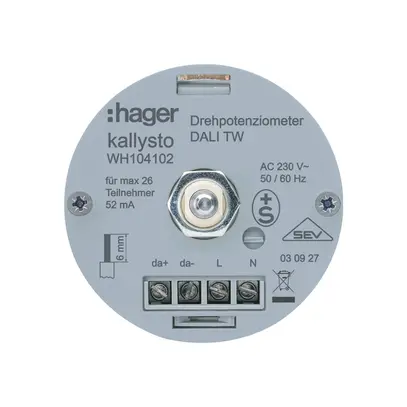 Intérieur pour potentiomètre de puissance Hager DALI TW 