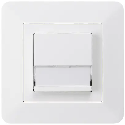 Tasto di suoneria INC A/1L kallysto.trend bianco con porta-etichetta 37×15mm 