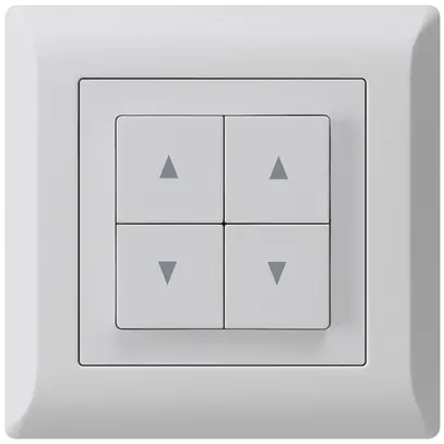 Pulsante per tapparelle INC kallysto.line grigio chiaro con 4 tasti 