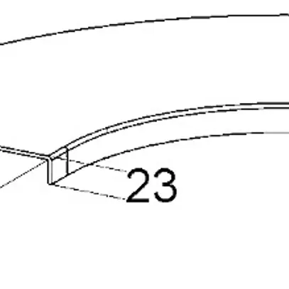 Coperchio Niedax per curva orizzontale 100 