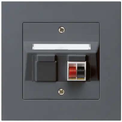 Presa INC audio kallysto.pro 1×antracite morsetto per 1 altoparlante 