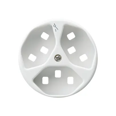Disco frontale per presa Hager basico 3×tipo 23 1×S H bianco 