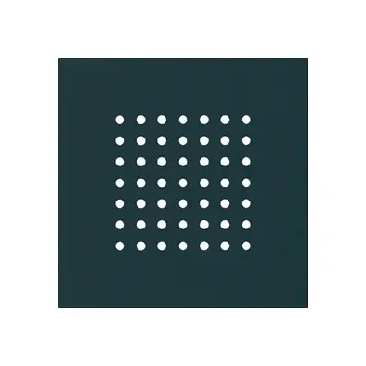 Placca frontale kallysto per suoneria nero 