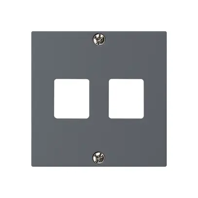 Placca frontale HMS kallysto per 2 moduli antracite 