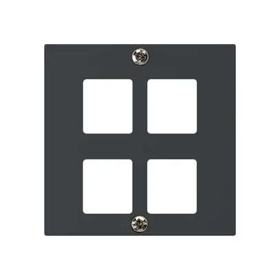 Kit frontale INC HMS kallysto A per 4 moduli nero 