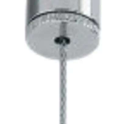 Décroche de câble métallique 3m deux fois, argent 