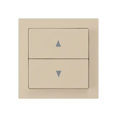 Interrupteur pour stores kallysto beige avec 2 touches bornes enfichables 