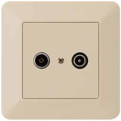 Presa di passaggio INC kallysto.trend R/TV 14dB beige 