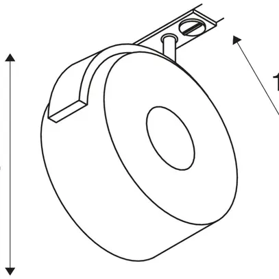 Proiettore LED KALU TRACK, 12W 800lm 3000K con adattatore 1-fase IP20 bianco 
