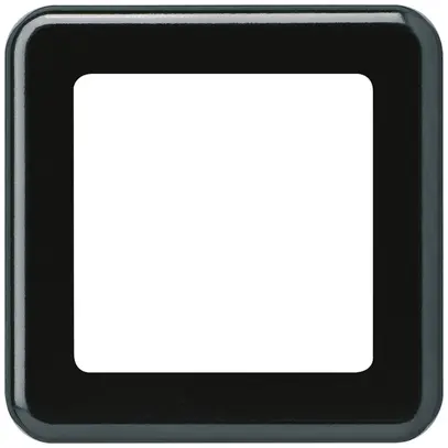 Plaque de recouvrement ENC 1×1 Hager basico 1×systo noir 