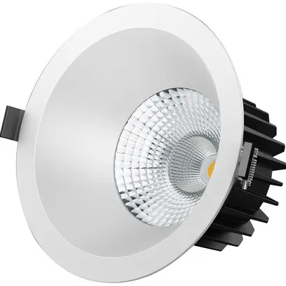 Spot LED INC maxLUCE ATMO 200 25W 2750lm 3000…4000K IP44 Ø200mm blanc 
