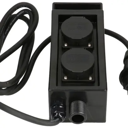 Presa da giardino MH picchetto da terra 2×T13 ABS 1.5m con T13 10A 