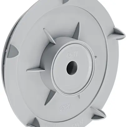 Coperchio p.scatola d'incastro HSB Lumina p.LED e rilevatore Ø37mm s.alogeni 