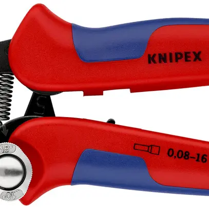 Pinza di serraggio KNIPEX auto-regolante per capicorda 180mm 0.08…16mm² 