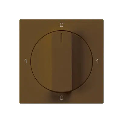 Kit frontale per interruttore rotativo S0 60×60mm kallysto 0-1-0-1 marrone 