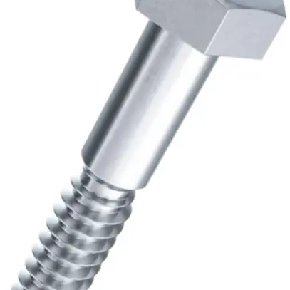 Vite per legno a testa esagonale 10×160mm DIN 571, fresa, zincata blu 