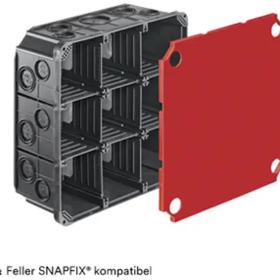 Boîte ENC HSB Vario, p.béton, construc.légère, 3×3, 190×190×70mm 