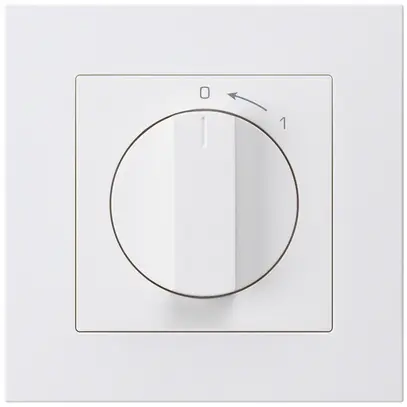 Contatto rotativo INC 0<1/1L bianco kallysto.pro con manopola 