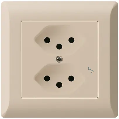 Prise ENC kallysto.line 2×T13 beige 