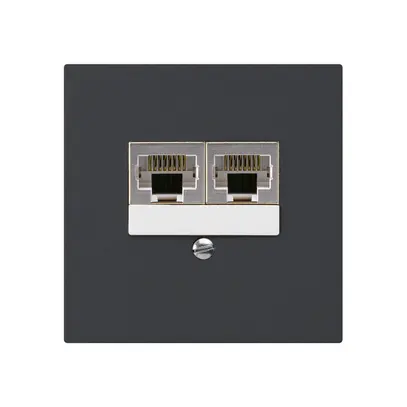 Scatola INC kallysto 2×RJ45s separato CUC nero 