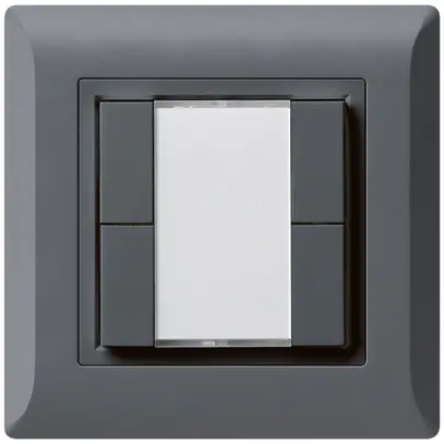 Pulsante universale INC 4×kallysto.line senza LED antracite 