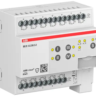 Ingresso binario KNX AMD ABB BE/S12.230.3.2 12-canali 10…230V 