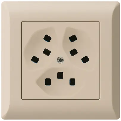 Prise ENC Hager kallysto.line 3×T23 C beige 
