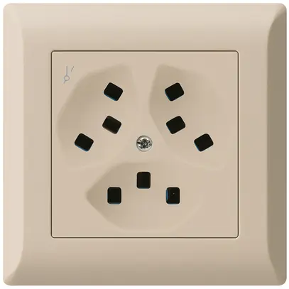 Presa INC Hager kallysto.line 3×T23 1×S C beige 