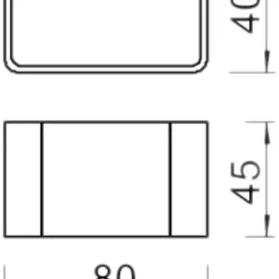 Pezzo distanziatore Bettermann DSK 45 per profilo US5 zincato a caldo immersione 