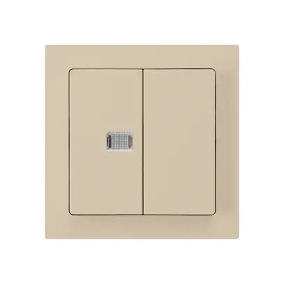 Kit frontal kallysto beige avec 1 lentille 60×60mm 