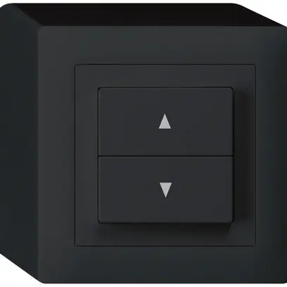 Interrupteur pour stores AP kallysto 2 touches noir bornes enfichables 
