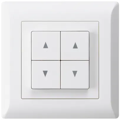 Interrupteur pour stores ENC kallysto.line blanc avec 4 touches 