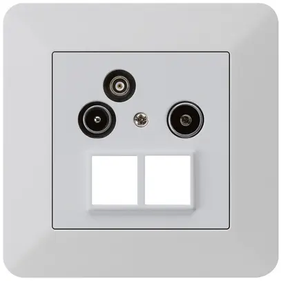 Prise d'antenne ENC R/TV/données HMS kallysto.trend 19dB gris clair 