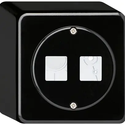 Kit di montaggio AP HMS basico per 2 moduli nero 