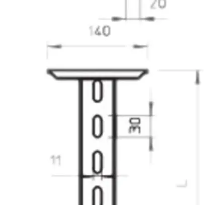 Supporto profilo U Bettermann L=1000mm 