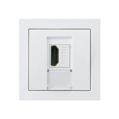 Prise de raccordement kallysto A HDMI prise de passage blanc 