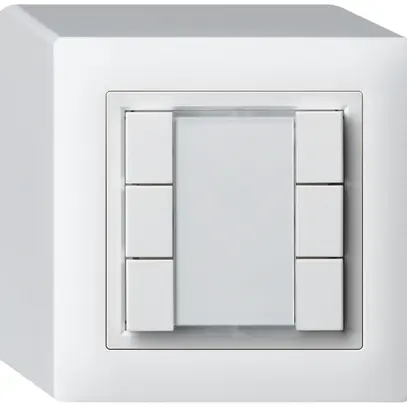 Poussoir universel AP 6×kallysto avec LED blanc 