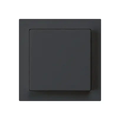 Kit frontal kallysto 60×60 noir pour interrupteur/contact à poussoir 