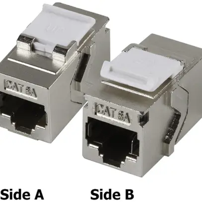 Module de couplage H-LINE I RJ45/RJ45 cat.6A/s Keystone, argent 