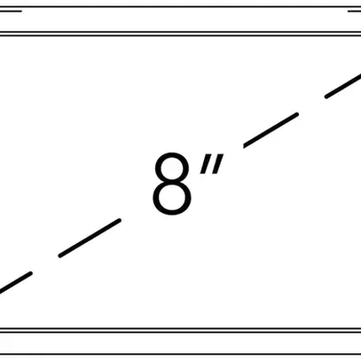 Schermo tattile INC 8" Amika, Ethernet/WLAN/Z-Wave 1DI IPS 1280×800px PoE/12VDC 