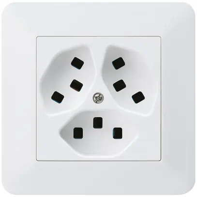 Presa INC Hager kallysto.trend 3×T23 C bianco ultra 