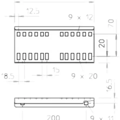 Längsverbinder Bettermann 114×250mm tauchfeuerverzinkt 