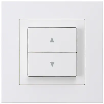 Interrupteur pour stores ENC kallysto.pro 2 touches blanc bornes enfichables 